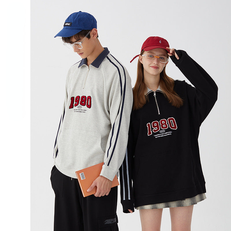 Preppy Aesthetic Sweatshirt Loose Sweater Men's Casual