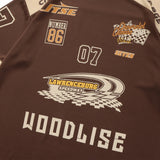 Baggy Baseball Jersey Retro Hip Hop Short Sleeve T-shirt Men Sports T-shirt