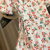 Marilyn Monroe Dress Summer Floral Women's Clothing Skirt Short Sleeve Dress