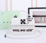 Off White Bag Casual Outdoor Convenient Tote Bag