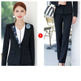 Women's Autumn Uniform Designs Formal Style Office Lady Bussiness Attire Work Suit Business Wear Suit