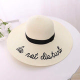 Fedora Golf Hats Fashion Embroidered with Letters Sun Hat Sun Hat Summer Vacation