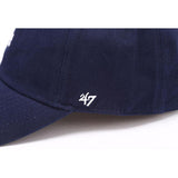 Dodgers and Yankees Baseball Cap 47brand Baseball Cap Women Navy Blue Soft Top Embroidered Peaked Cap Casual