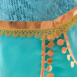 Halloween Frozen Dress Toddler Children's Casual Princess Jasmine Lamp of Aladdin Suit