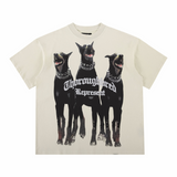 Present Thoroughbred Doberman Dog Print T-Shirt Short Sleeve Men's Summer T-shirt