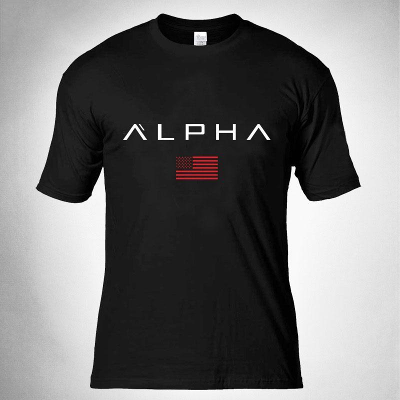 Tactics Style T Shirt for Men Tactical Cotton Loose round Neck Cotton Printed T-shirt