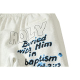 Kanye West Sunday Service Pant Graffiti Printing Vintage Sweatpants Ankle Banded Pants Loose
