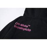 Autumn and Winter Rose Red Arrow Velvet Padded Hooded Sweatshirt Male and Female Couples Wear hoodie