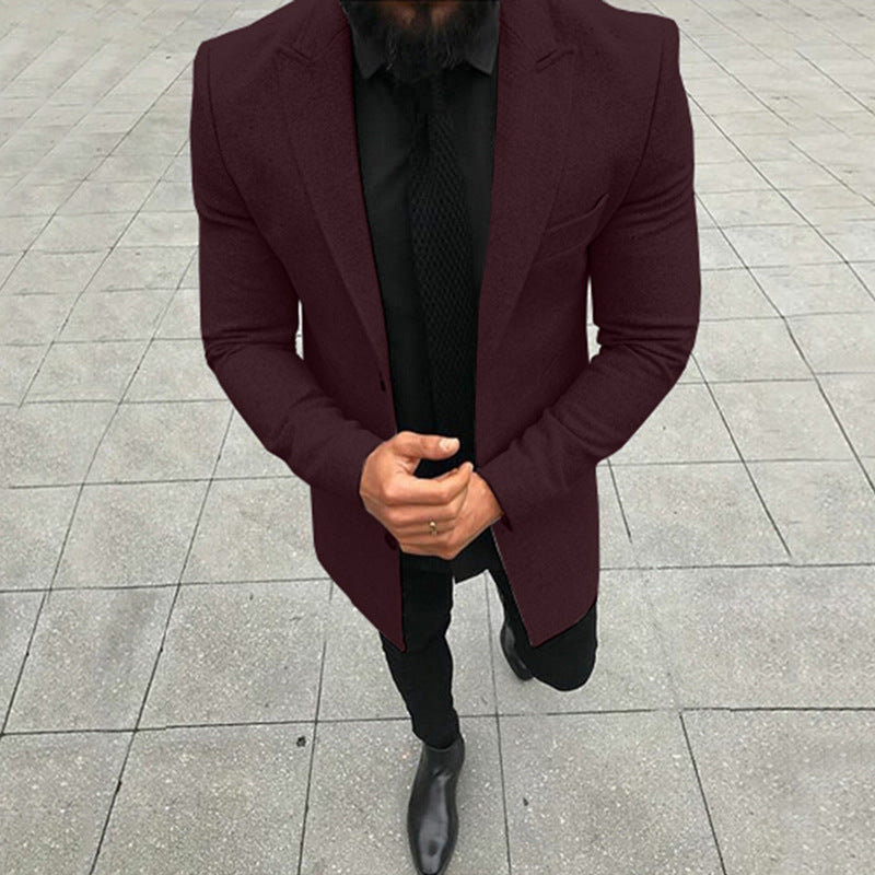 Bohemian Chic Wedding Guest Men Attire Long Sleeve Business Gentleman Formal Coat