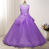 First Communion Dress Vestidos De Primera Comunion Lace Ball Gown Girl Party Princess Pageant Gown Children's Wedding Dress Gown