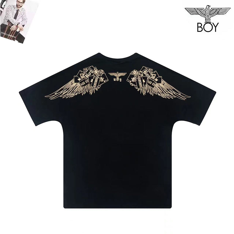 Boylondon T Shirt Plus size sports retro Casual Fashionable
