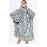 Hoodies Blankets Casual Homewear plus Size Robe Winter