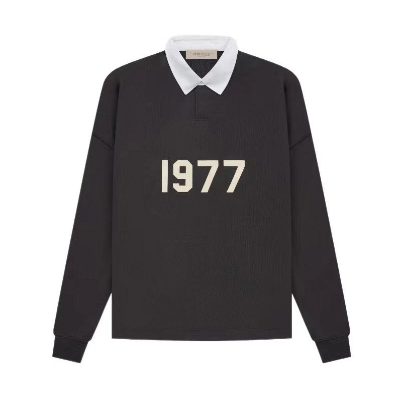 Fear of God Essentials 1977 Rugby Wheat Sweater Men's Loose Fog