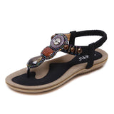 Fancy Sandals Summer Bohemian Vacation Beach Vintage Beaded Plus Size Sandals