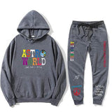 Travis Scott Astroworld Hoodie & Pant 2 Piece Set Printed Men and Women Fashion Casual Top