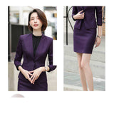 Women's Autumn Uniform Designs Formal Style Office Lady Bussiness Attire Work Suit Jacket