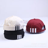 Beanies Striped Printing Leisure Pumpkin Hat Young Student Beret