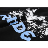 Rhude Hoodie Castle Printed Cotton Men's and Women's Hoodie