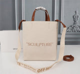 Off White Bag Casual Outdoor Convenient Tote Bag