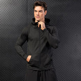 Moisture Wicking Hoodie Men's Autumn and Winter Exercise Coat Casual Hooded