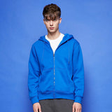 Black Zip Up Hoodie Solid Color With Fur Zip Sweatshirt Male And Female Couples Wear Group Clothes Sportswear