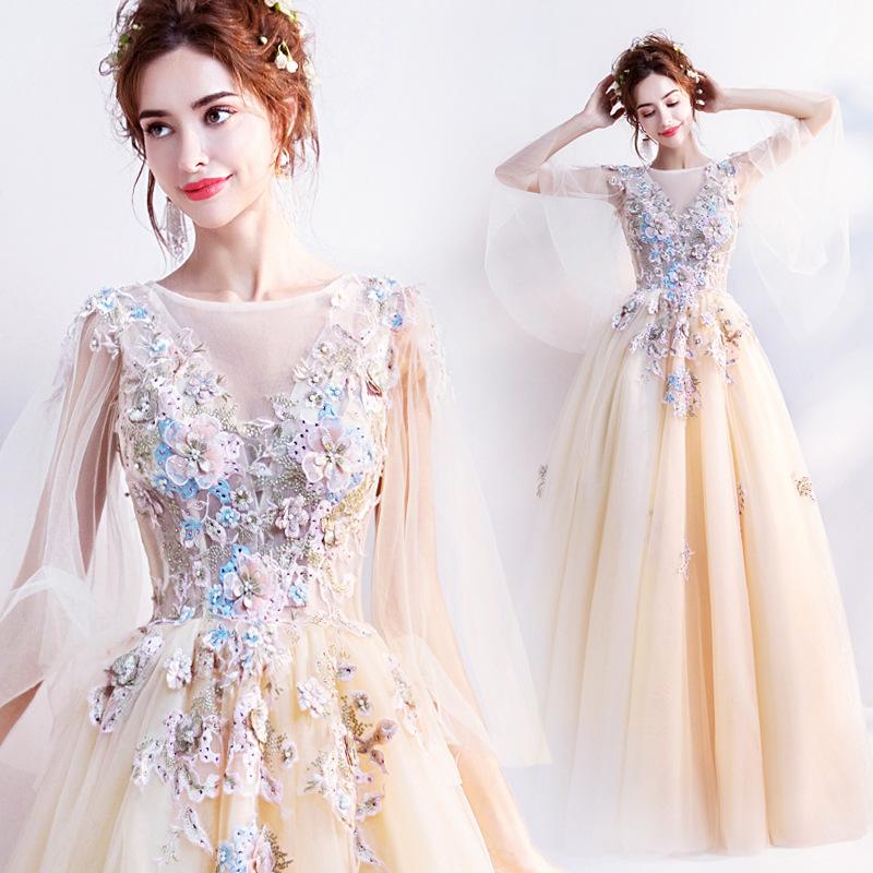 Women'S Evening Dress Ball Gown Princess Quinceanera Wedding Dresses Toast Clothing