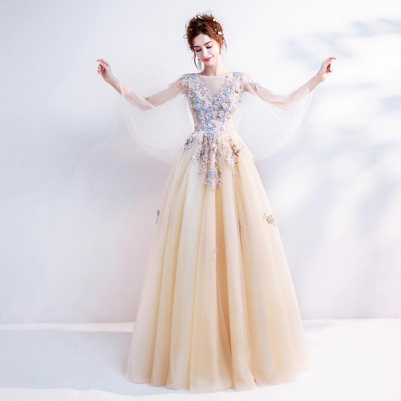 Women'S Evening Dress Ball Gown Princess Quinceanera Wedding Dresses Toast Clothing