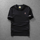 WGM Shirt Summer Solid Color Cotton Short Sleeve Men's Clothing Casual Sports T-shirt