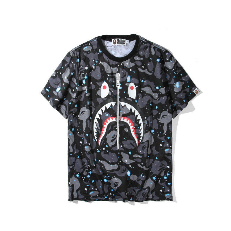 WGM Shirt Spring/Summer Men's Clothing Print Short-Sleeved Men's and Women's Casual T-shirt