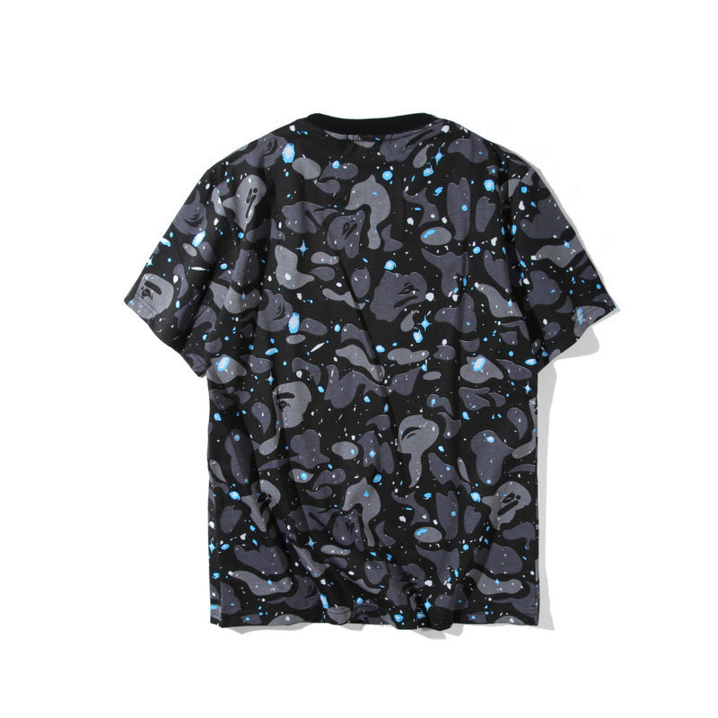 WGM Shirt Spring/Summer Men's Clothing Print Short-Sleeved Men's and Women's Casual T-shirt