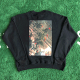 Fog Fear of God Essentials Sweatshirt Flower Photo Printed Crew Neck Sweatshirt