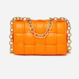 Sling Bags Autumn and Winter Chains Satchel Woven Shoulder Bag