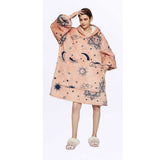 Hoodies Blankets Home Casual Wear Large Size Hooded Sweater Lazy Lambswool Double Layer
