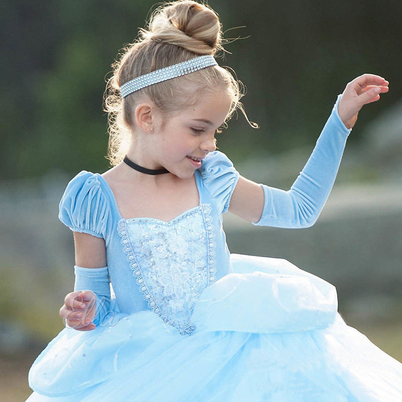 Halloween Frozen Dress Toddler Princess Dress Girl's Formal Dress Halloween Performance Cosplay