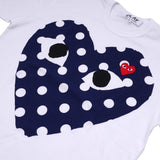 CDG Be Kind T Shirt Lay Japanese Style Fashion Brand Short Sleeve T-shirt 18 New Polka Dot Big Love Unisex Wear Pure Cotton Couple Style