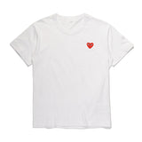 CDG Be Kind T Shirt Unisex Wear round Neck Cotton Short Sleeve Solid Color Embroidery