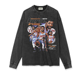 Kyrie Irving Shirt Kyrie Irving Printed Long-Sleeved T-shirt Cotton round Neck Sports