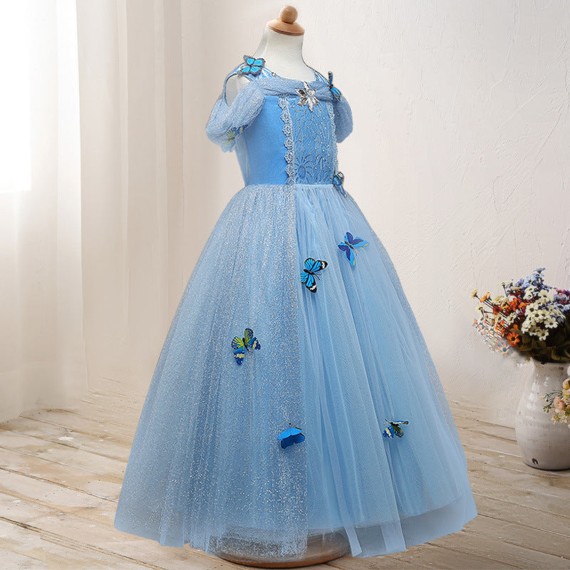 Halloween Frozen Dress Toddler Halloween Children's Costume Princess Dress Frozen Performance Wear Dress