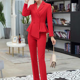 Women's Autumn Uniform Designs Formal Style Office Lady Bussiness Attire Work Suit Business Wear