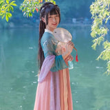 Chinese Traditional Dress Chest-High Dress Fresh Large Swing Dress