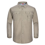 Men Habit Shirts Outdoor Sports Quick-Drying Top Men and Women Fishing Mountaineering Clothing