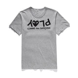 CDG Be Kind T Shirt T-shirt Peach Heart Unisex Wear Cotton round Neck Short Sleeve