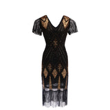 1920s Dress Sequined Dress Costume Retro Sequins Dress