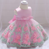 Baby Girl Christening Dress Baptism Dresses Girl Baptism Dress Flower-Year-Old Baby Princess Dress