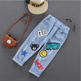 Spring and Autumn Boys' Denim Trousers Jeans Jeans for Children