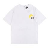 Rhude T Shirt Snow Mountain Print Hip Hop Men and Women