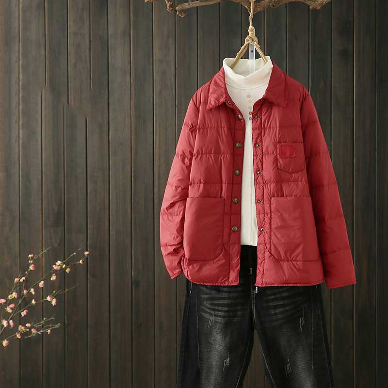 Women Winter Coats Puffer Jacket Down Coat Fall/Winter Down Jacket Female White Duck Down Short Casual Jacket