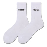 V Lone Socks Letter Large V Orange Socks Men's Skateboard Sports Hip-Hop