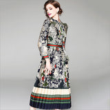 1920S Dress Spring Long-Sleeved Printed Dress