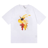 Rhude T Shirt Hip Hop Men and Women Couple Loose Casual